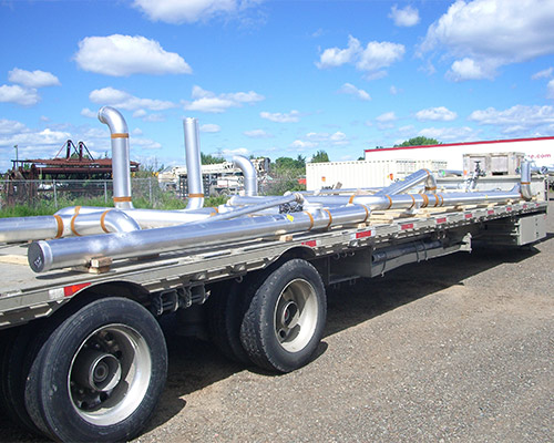 SASKPOWER PIPING ON FLATBED